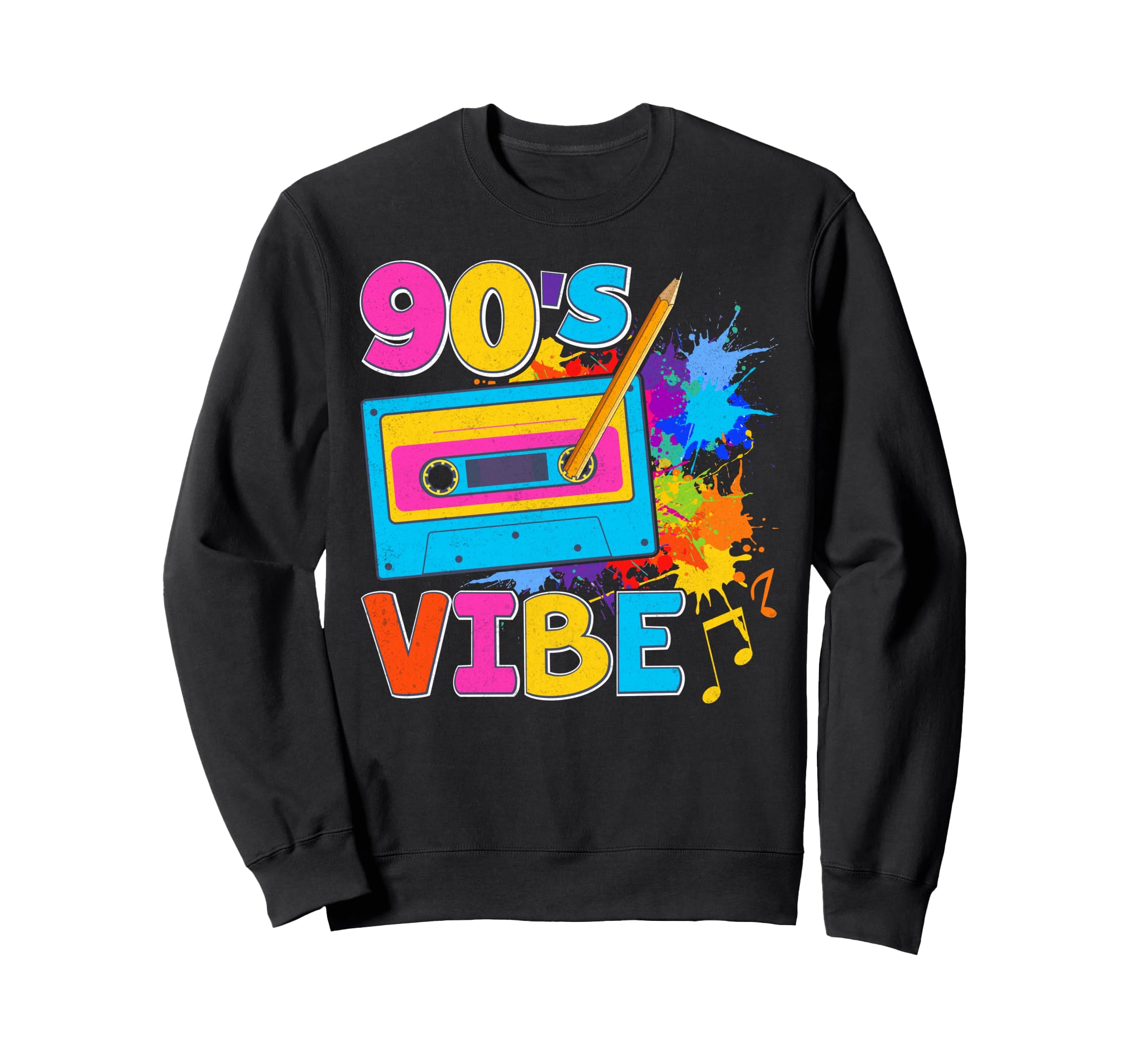 90S Vibe Nineties Cassette Tape Sweatshirt - Unique Graphic for Adults - T-Shirt, Sweatshirt, Hoodie