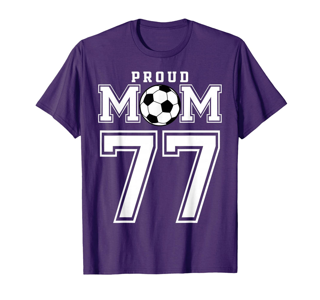 Number 77 Custom Proud Soccer Futbol T-Shirt - Graphic Print for Adults - T-Shirt, Sweatshirt, Hoodie
