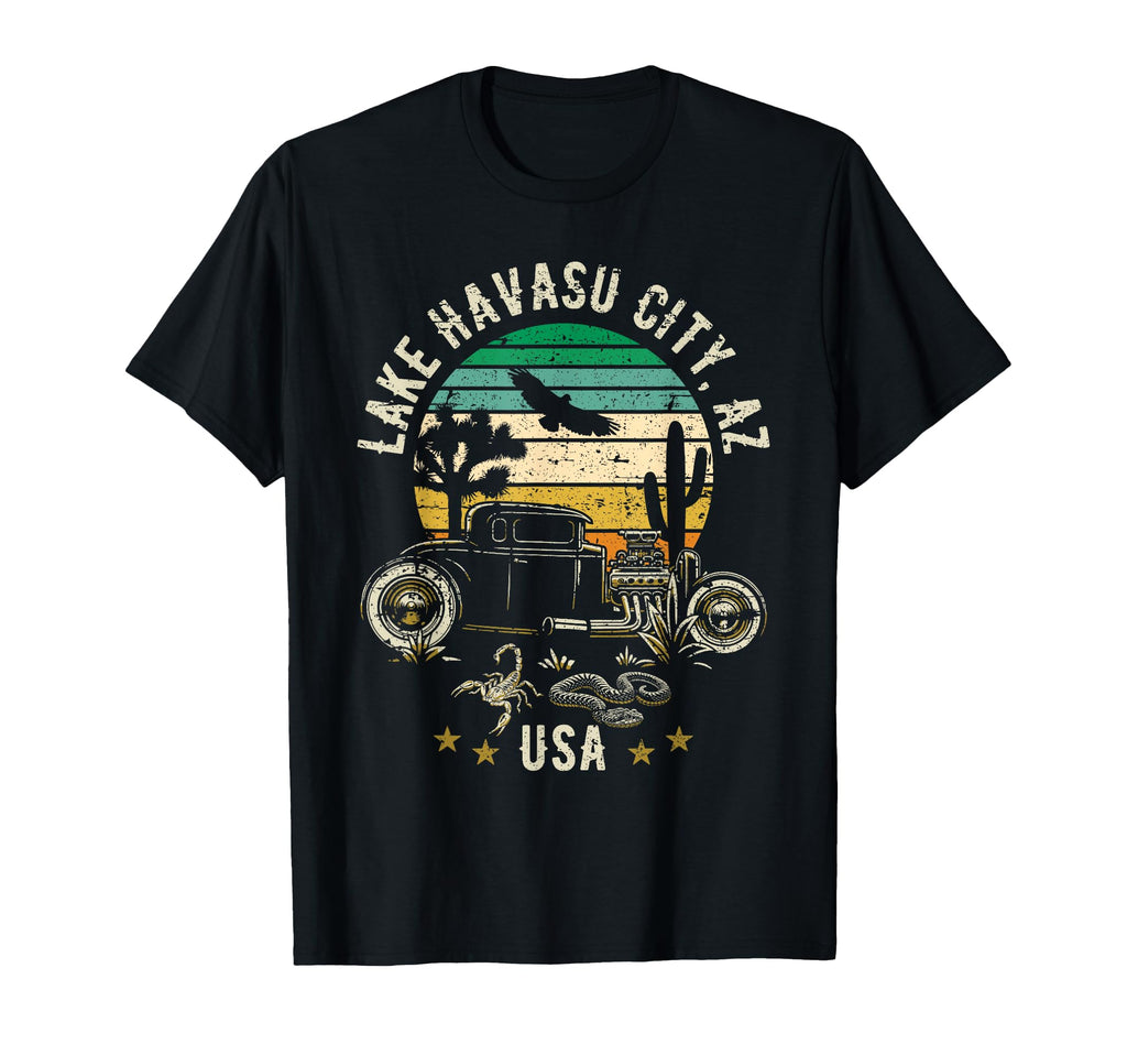 Lake Havasu City Az Usa Hotrod Desert T-Shirt - Trendy Graphic Unisex - T-Shirt, Sweatshirt, Hoodie