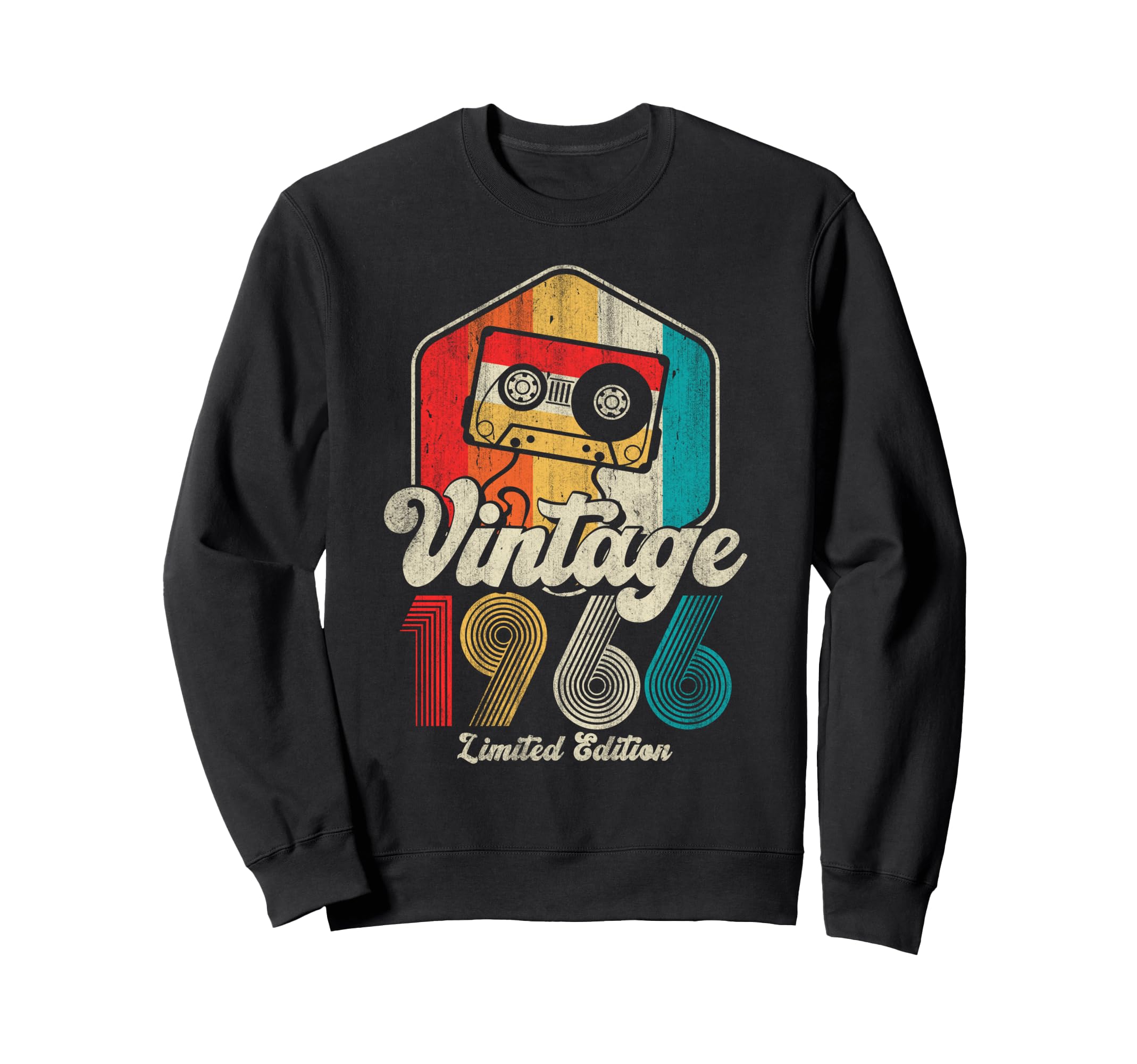 60 Years Old 1966 Cassette Sweatshirt - Casual Everyday Wear for Adults - T-Shirt, Sweatshirt, Hoodie