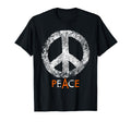 Hippie Peace Ban Bomb Distressed T-Shirt - Unique Graphic Unisex - T-Shirt, Sweatshirt, Hoodie
