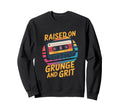 Raised Grunge And Grit Cassette 90S Sweatshirt - Unique Graphic Unisex - T-Shirt, Sweatshirt, Hoodie