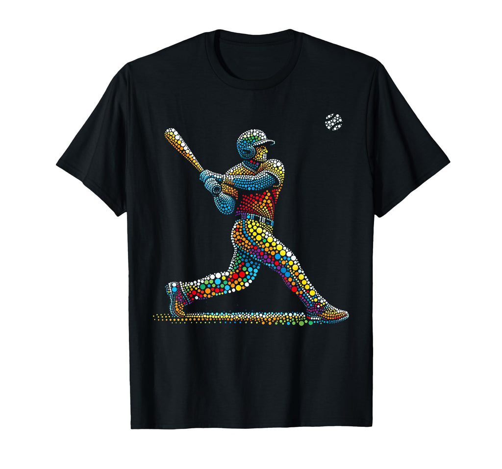 Happy Dot Day Baseball Player T-Shirt - Fun Novelty Design for Adults - T-Shirt, Sweatshirt, Hoodie