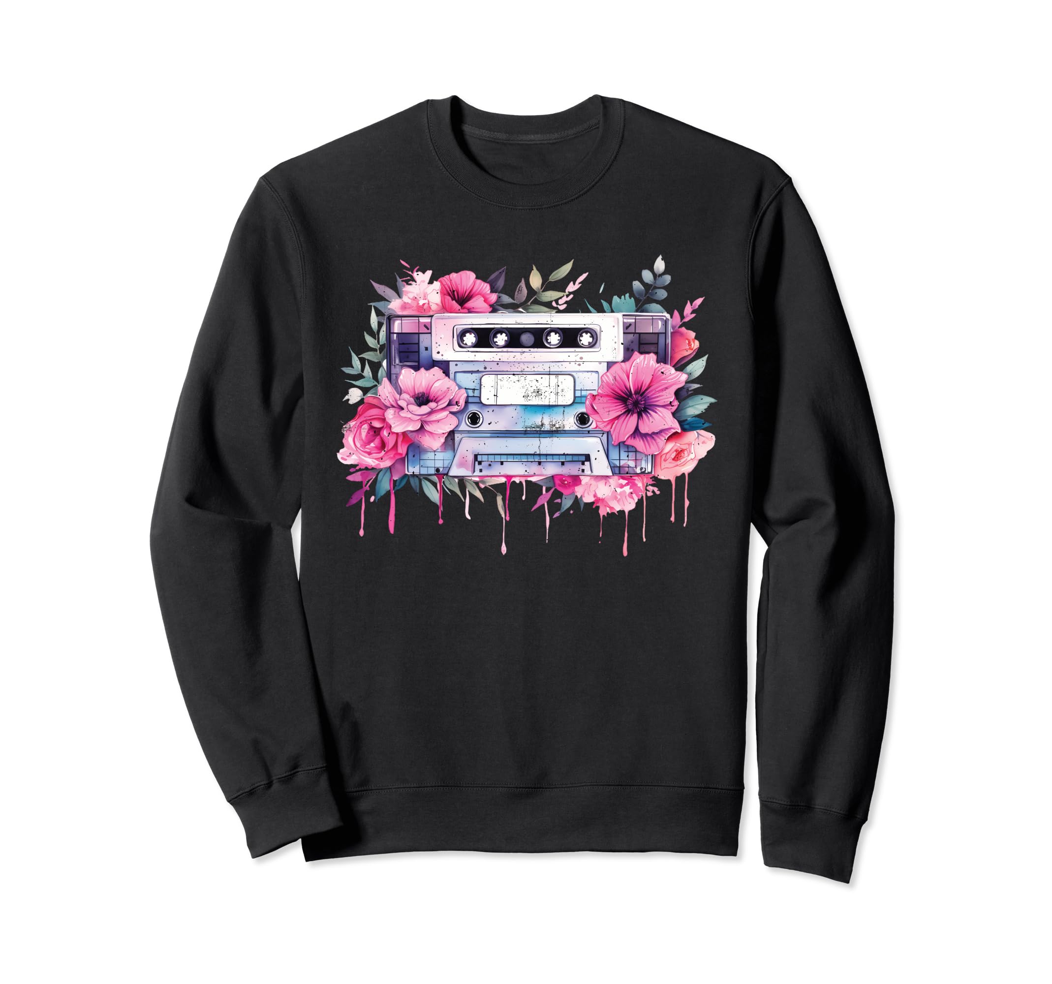 Aesthetic Vaporwave Teens 80S Casette Sweatshirt - Custom Art Print Unisex - T-Shirt, Sweatshirt, Hoodie