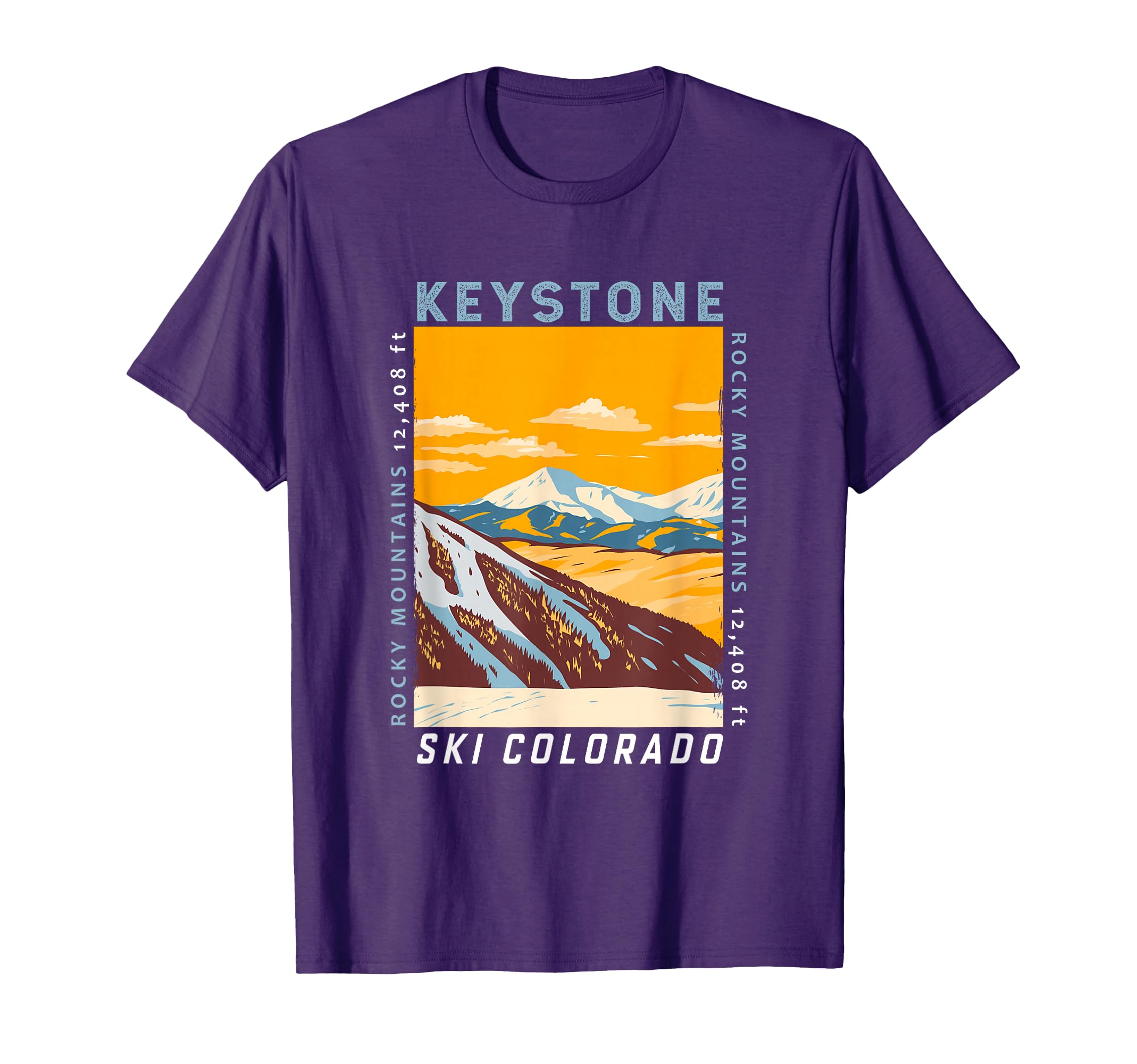 Keystone Ski Area Colorado Distressed T-Shirt - Streetwear Style Unisex - T-Shirt, Sweatshirt, Hoodie
