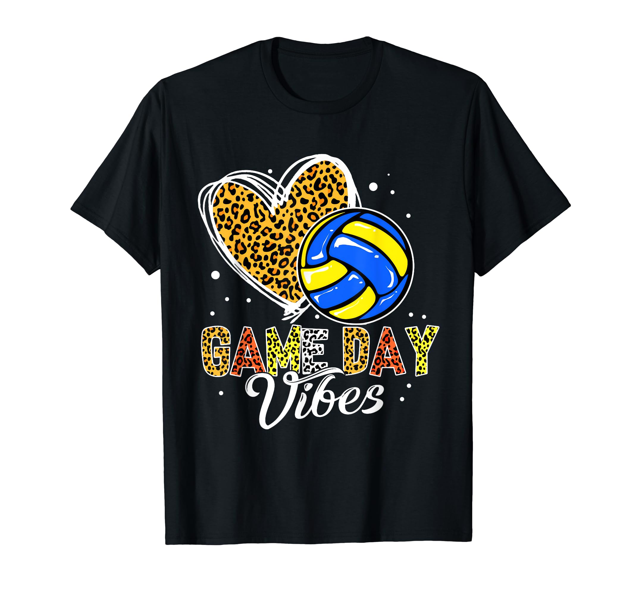 Volleyball Leopard Bleached Volleyball T-Shirt - Trendy Graphic Men Women - T-Shirt, Sweatshirt, Hoodie