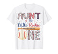 Aunt One Little Rookie Baseball 1St T-Shirt - Aesthetic Graphic for Adults - T-Shirt, Sweatshirt, Hoodie