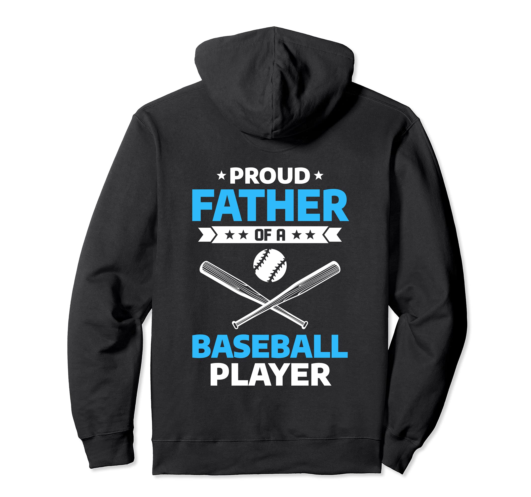 Proud Father Baseball Player Funny Hoodie - Trendy Graphic for Adults - T-Shirt, Sweatshirt, Hoodie