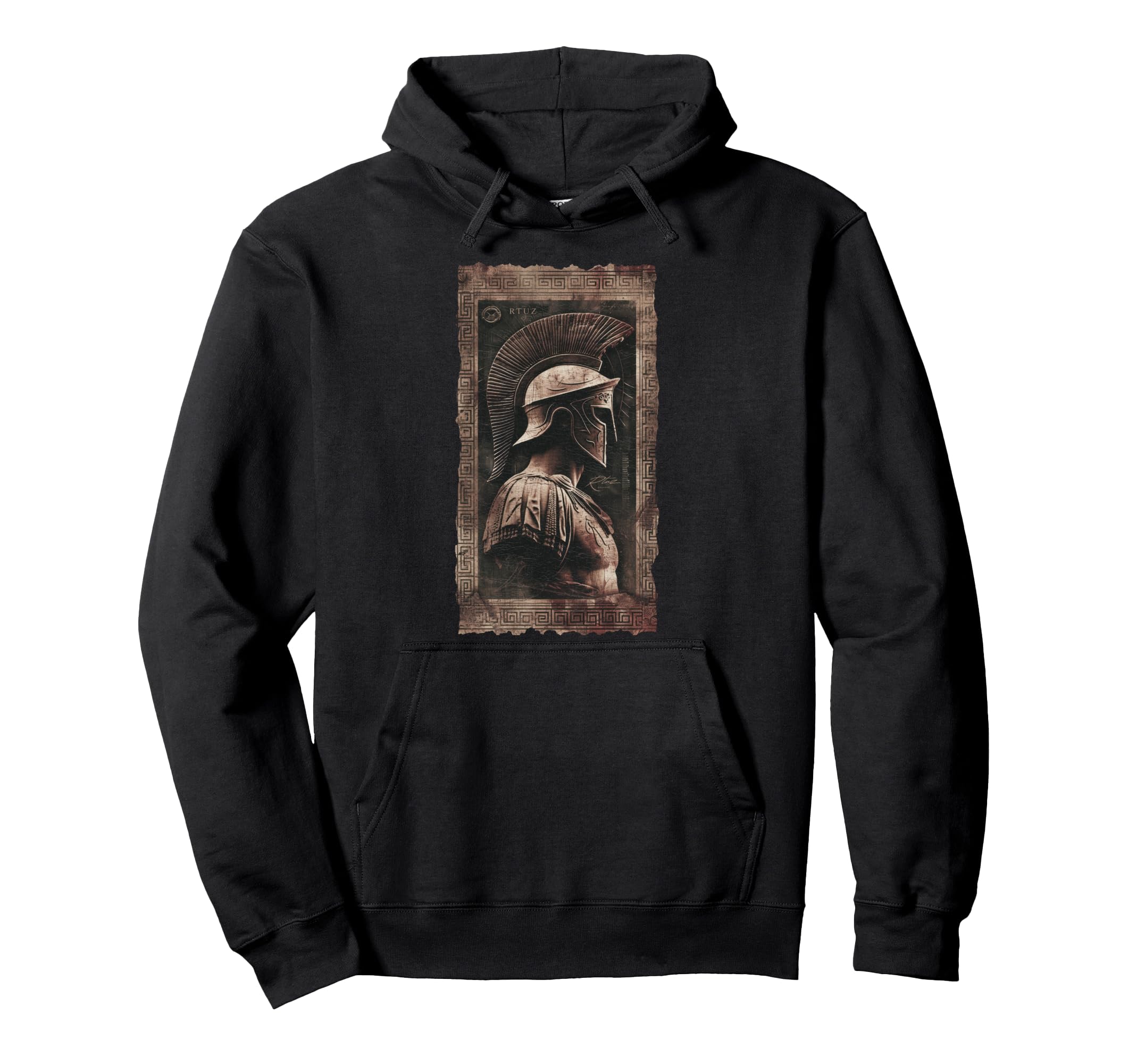 Spartan Helmet Warrior Aesthetic Y2K Hoodie - Graphic Print Men Women - T-Shirt, Sweatshirt, Hoodie