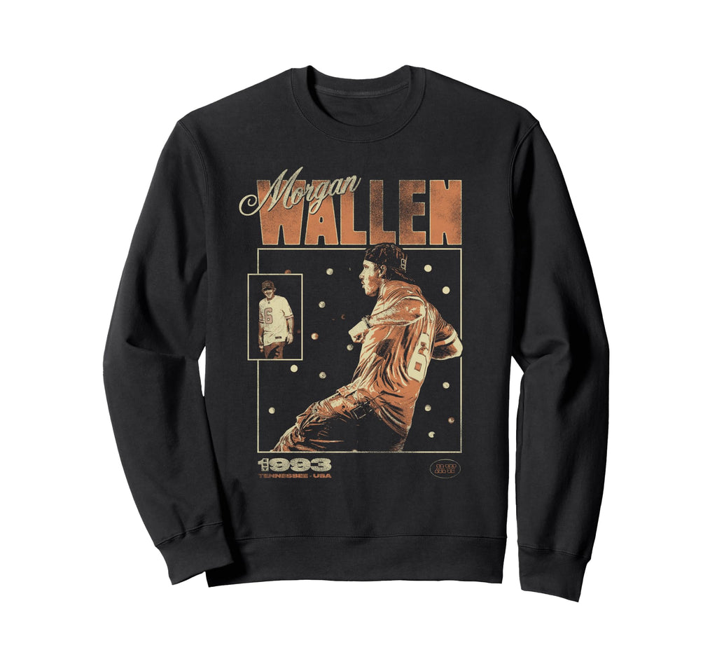 Morgan Wallen Baseball Card Sweatshirt - Aesthetic Graphic Men Women - T-Shirt, Sweatshirt, Hoodie
