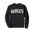 Mankato Mn Distressed White Varsity Sweatshirt - Fun Novelty Design Unisex - T-Shirt, Sweatshirt, Hoodie