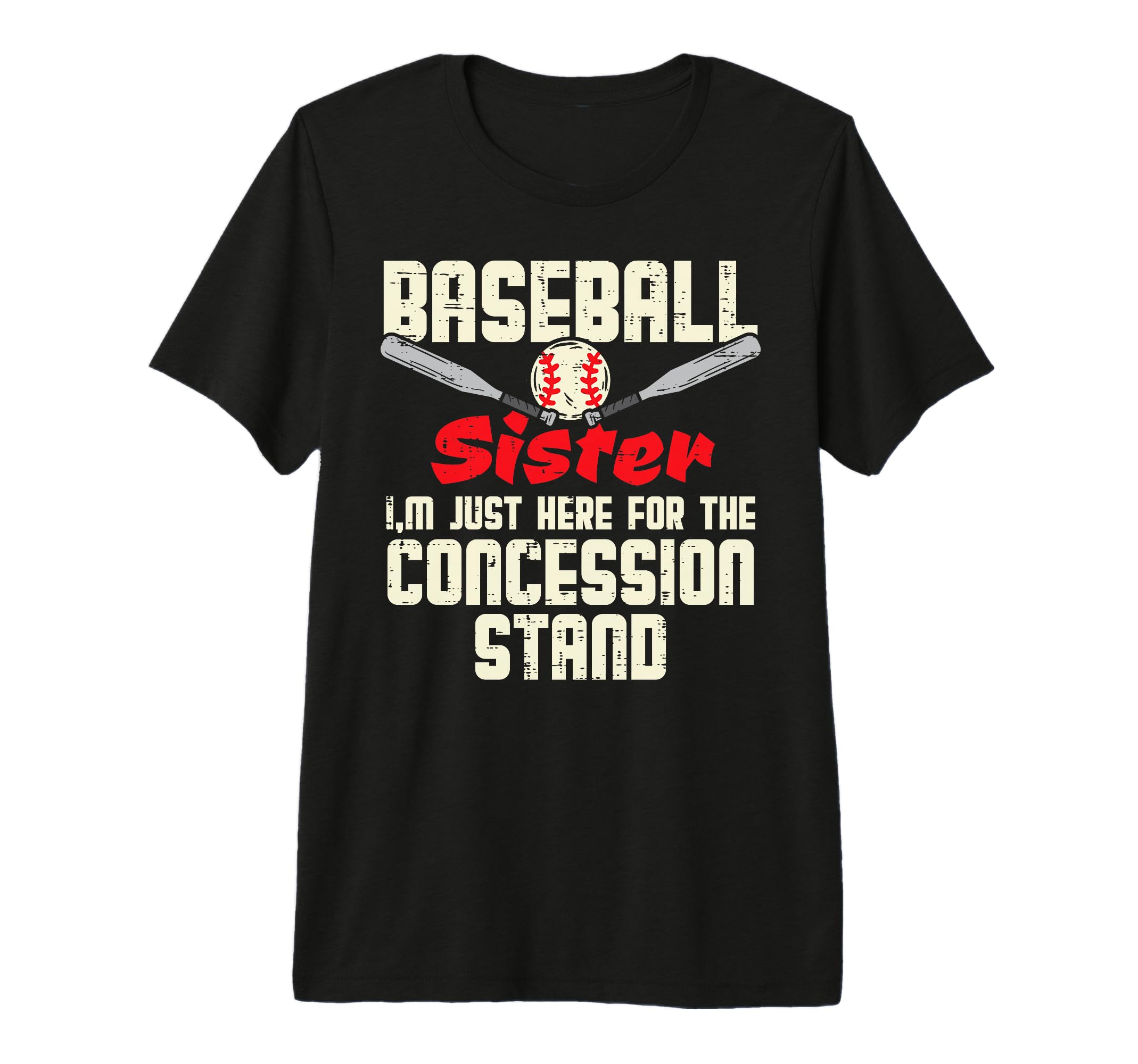Baseball Sister Concession Stand Family T-Shirt - Novelty Apparel Unisex - T-Shirt, Sweatshirt, Hoodie