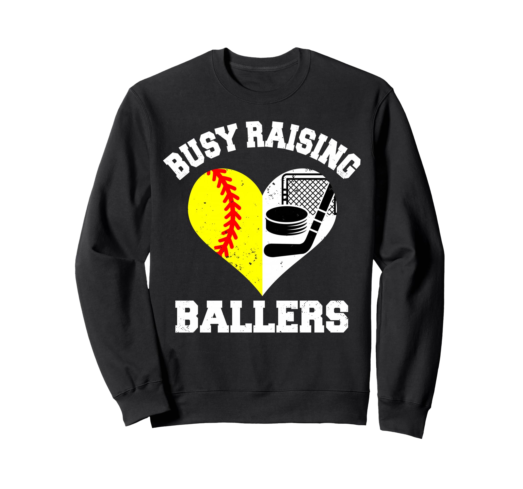 Busy Raising Ballers Softball Sweatshirt - Aesthetic Graphic Men Women - T-Shirt, Sweatshirt, Hoodie