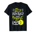 Little Brother Biggest Fan Softball T-Shirt - Custom Art Print Men Women - T-Shirt, Sweatshirt, Hoodie
