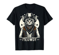 Meowdy Cat Cowboy Country T-Shirt - Fun Novelty Design for Adults - T-Shirt, Sweatshirt, Hoodie