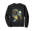 Porcupine Howling To Moon Meme Sweatshirt - Aesthetic Graphic for Adults - T-Shirt, Sweatshirt, Hoodie