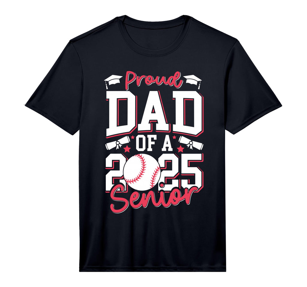 Proud Dad 2025 Senior Graduate Class T-Shirt - Minimalist Print Unisex - T-Shirt, Sweatshirt, Hoodie