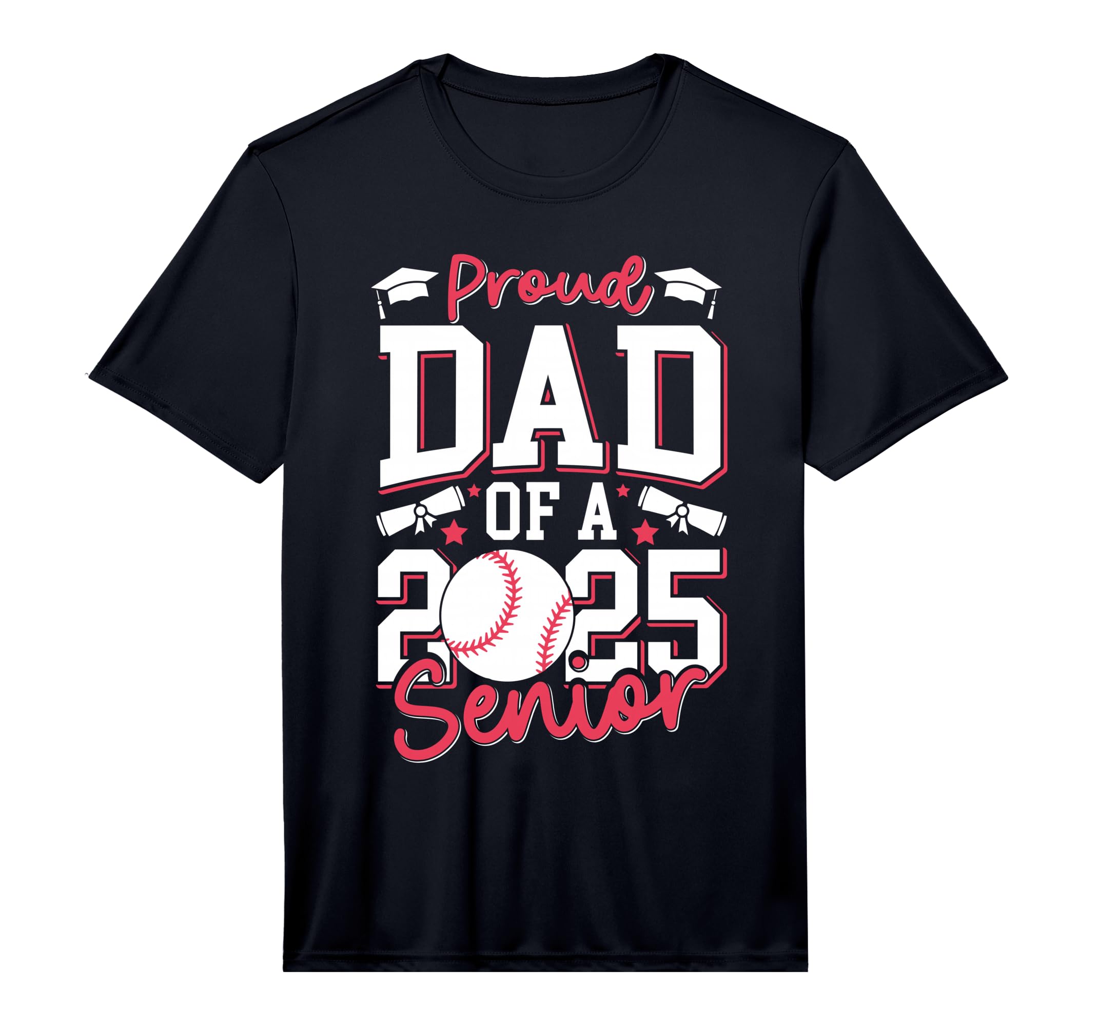 Proud Dad 2025 Senior Graduate Class T-Shirt - Minimalist Print Unisex - T-Shirt, Sweatshirt, Hoodie