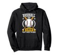 Baseball And Beer Funny Baseball Lover Hoodie - Trendy Graphic Unisex - T-Shirt, Sweatshirt, Hoodie