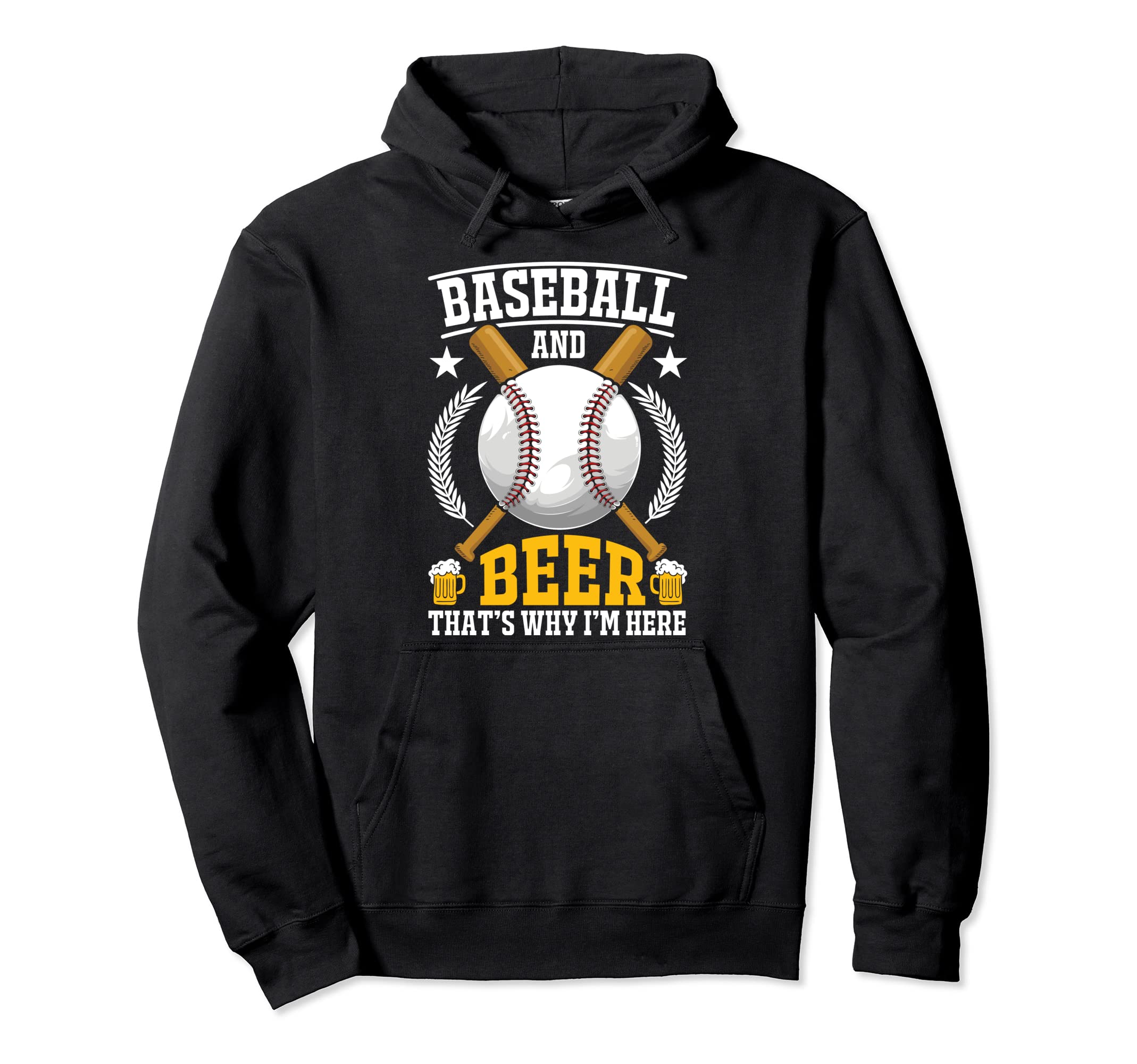 Baseball And Beer Funny Baseball Lover Hoodie - Trendy Graphic Unisex - T-Shirt, Sweatshirt, Hoodie