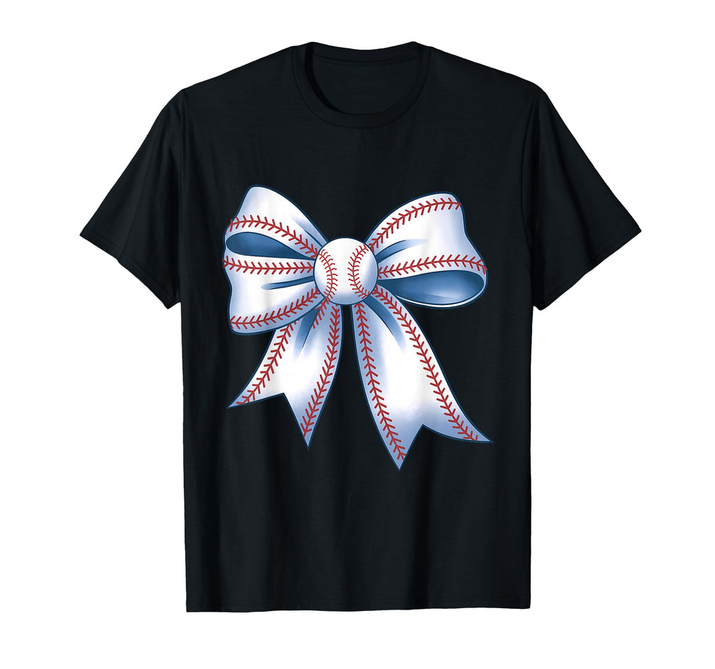 Baseball Coquette Bow Baseball Player T-Shirt - Novelty Apparel Men Women - T-Shirt, Sweatshirt, Hoodie