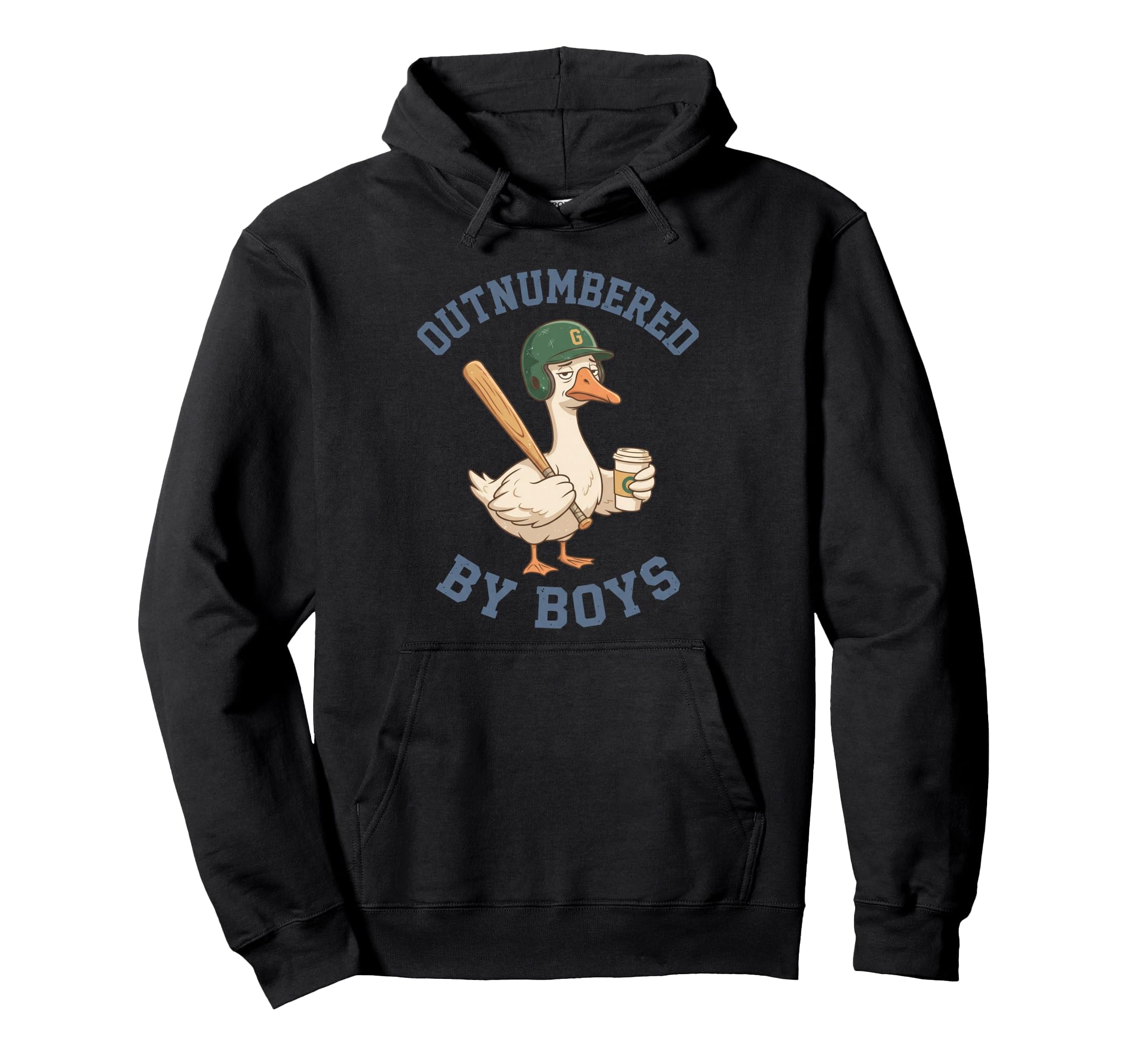 Funny Goose Mothers Day Outnumbered Hoodie - Novelty Apparel Unisex - T-Shirt, Sweatshirt, Hoodie