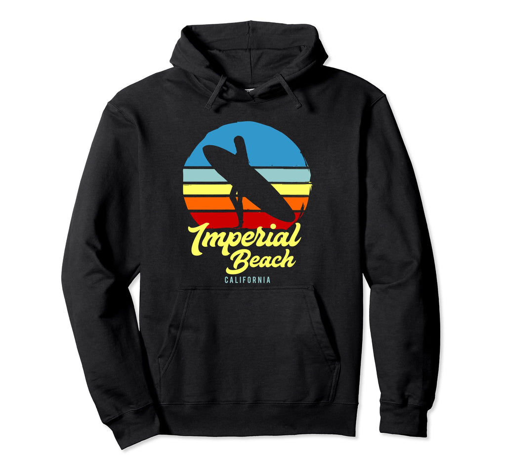 Imperial Beach California Surf Hoodie - Fun Novelty Design for Adults - T-Shirt, Sweatshirt, Hoodie