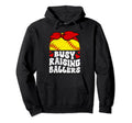 Busy Raising Ballers Softball Mom Hoodie - Aesthetic Graphic for Adults - T-Shirt, Sweatshirt, Hoodie