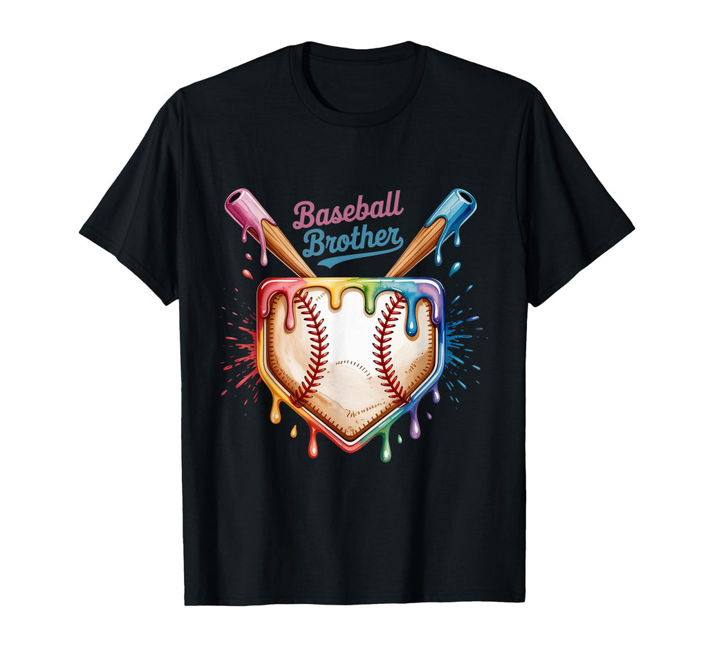 Baseball Drip Brother Day Birthday T-Shirt - Novelty Apparel for Adults - T-Shirt, Sweatshirt, Hoodie