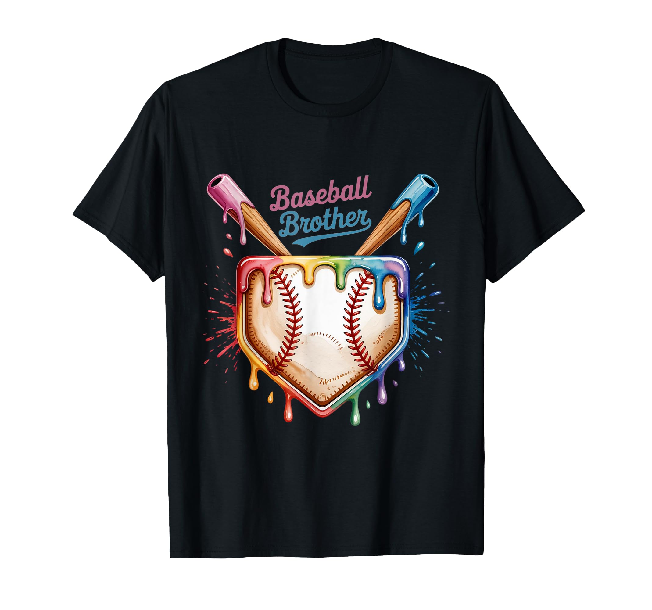 Baseball Drip Brother Day Birthday T-Shirt - Novelty Apparel for Adults - T-Shirt, Sweatshirt, Hoodie