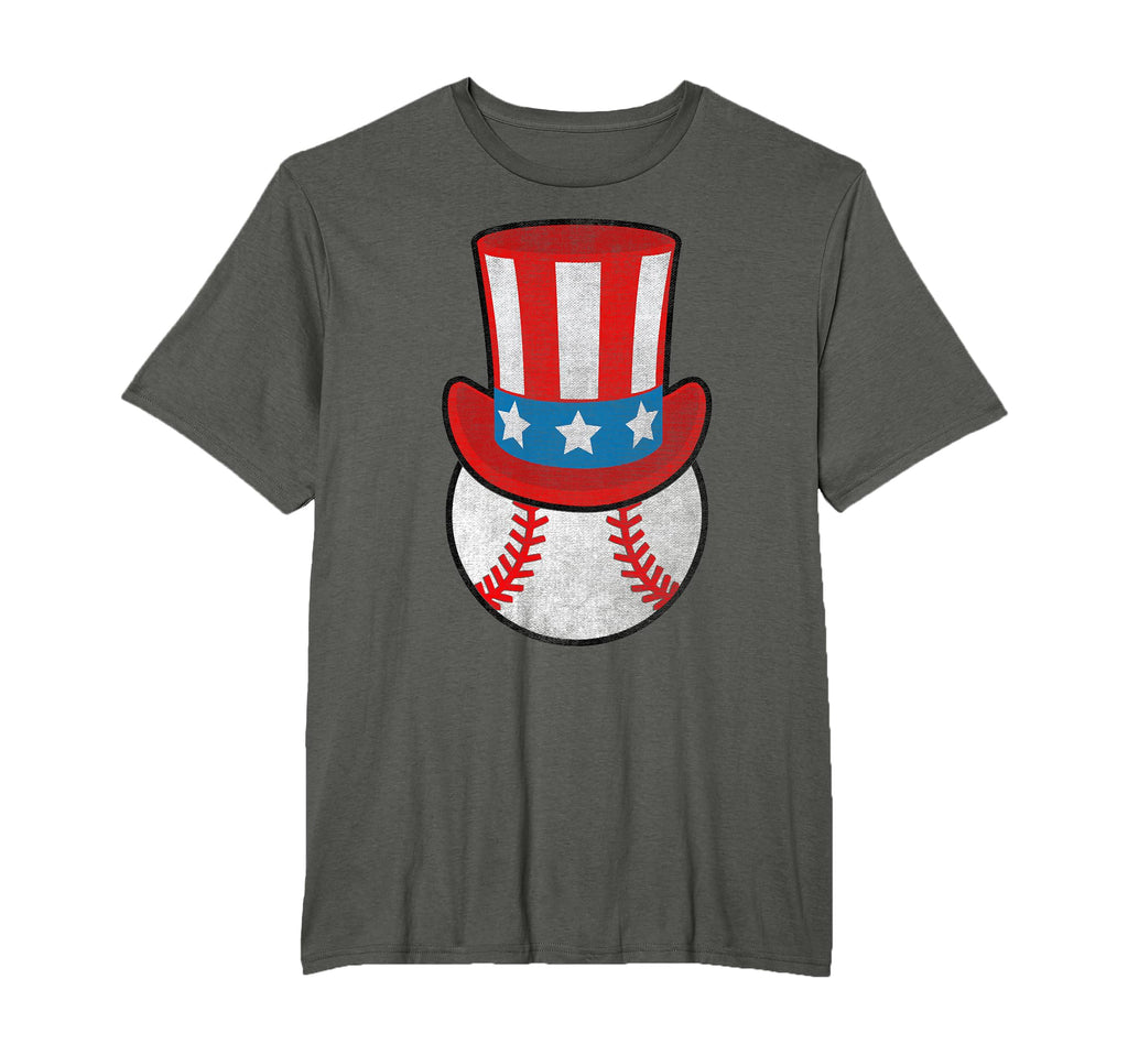 Baseball Uncle Sam Hat 4Th July Usa Flag T-Shirt - Streetwear Style Unisex - T-Shirt, Sweatshirt, Hoodie