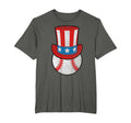 Baseball Uncle Sam Hat 4Th July Usa Flag T-Shirt - Streetwear Style Unisex - T-Shirt, Sweatshirt, Hoodie