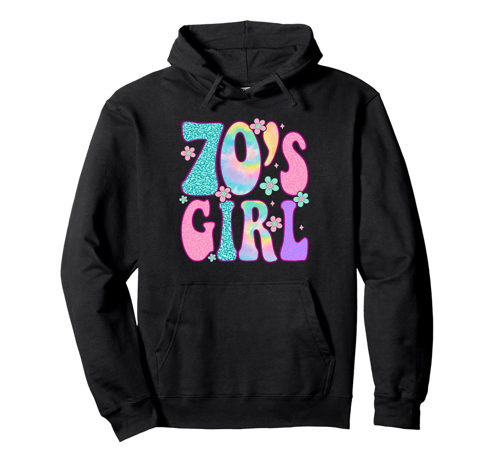 Groovy 70S Birthday Party Hippie Boho Hoodie - Custom Art Print Unisex - T-Shirt, Sweatshirt, Hoodie