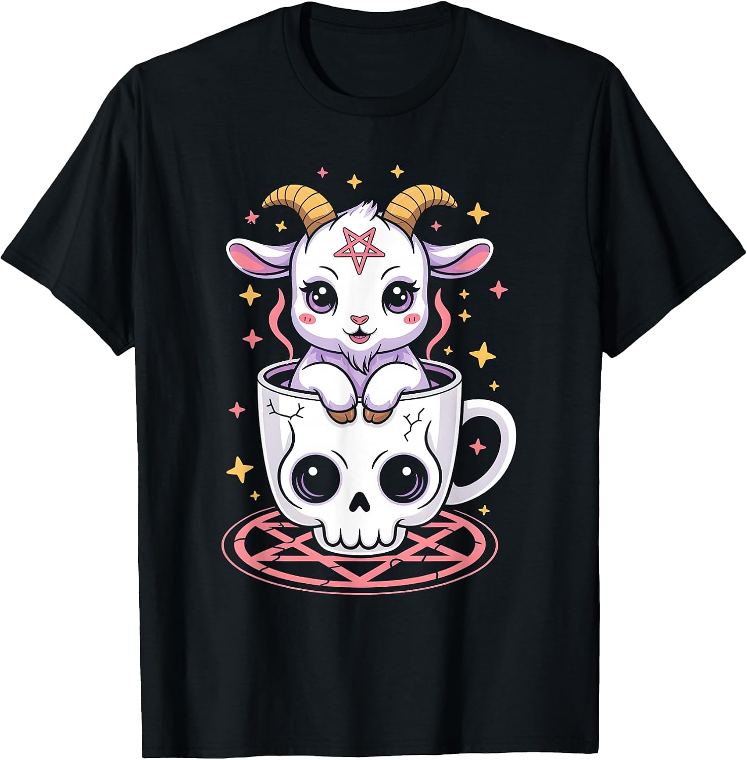 Funny Occult Goat Lover Gift - Adult & Kids T-Shirts, Sweatshirts & Hoodies apparel design preview 1
