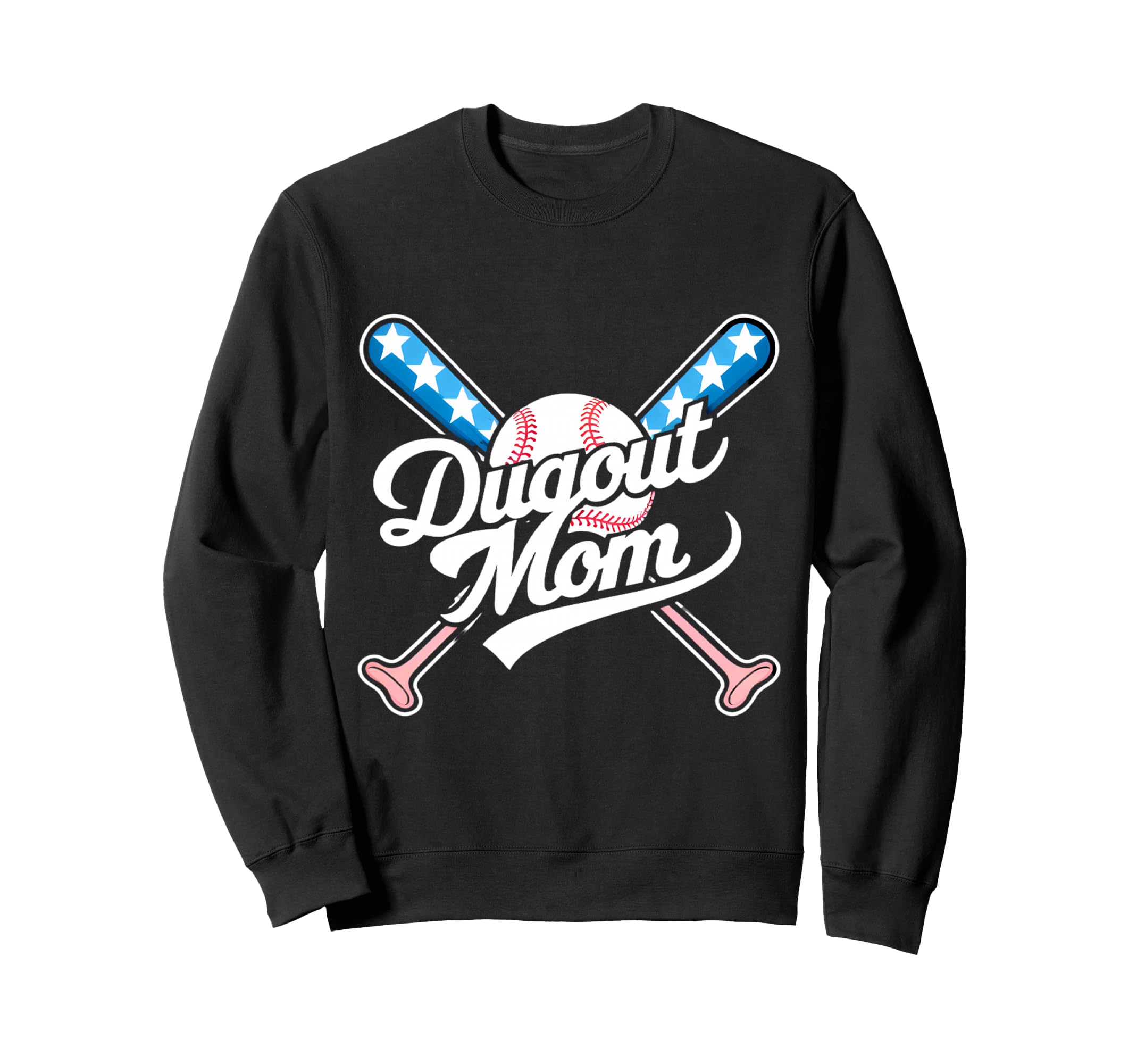Dugout Mom Tball Ball Baseball Sweatshirt - Streetwear Style Unisex - T-Shirt, Sweatshirt, Hoodie