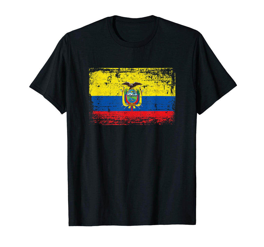 Ecuador Flag Pride Gift Distressed T-Shirt - Aesthetic Graphic Unisex - T-Shirt, Sweatshirt, Hoodie