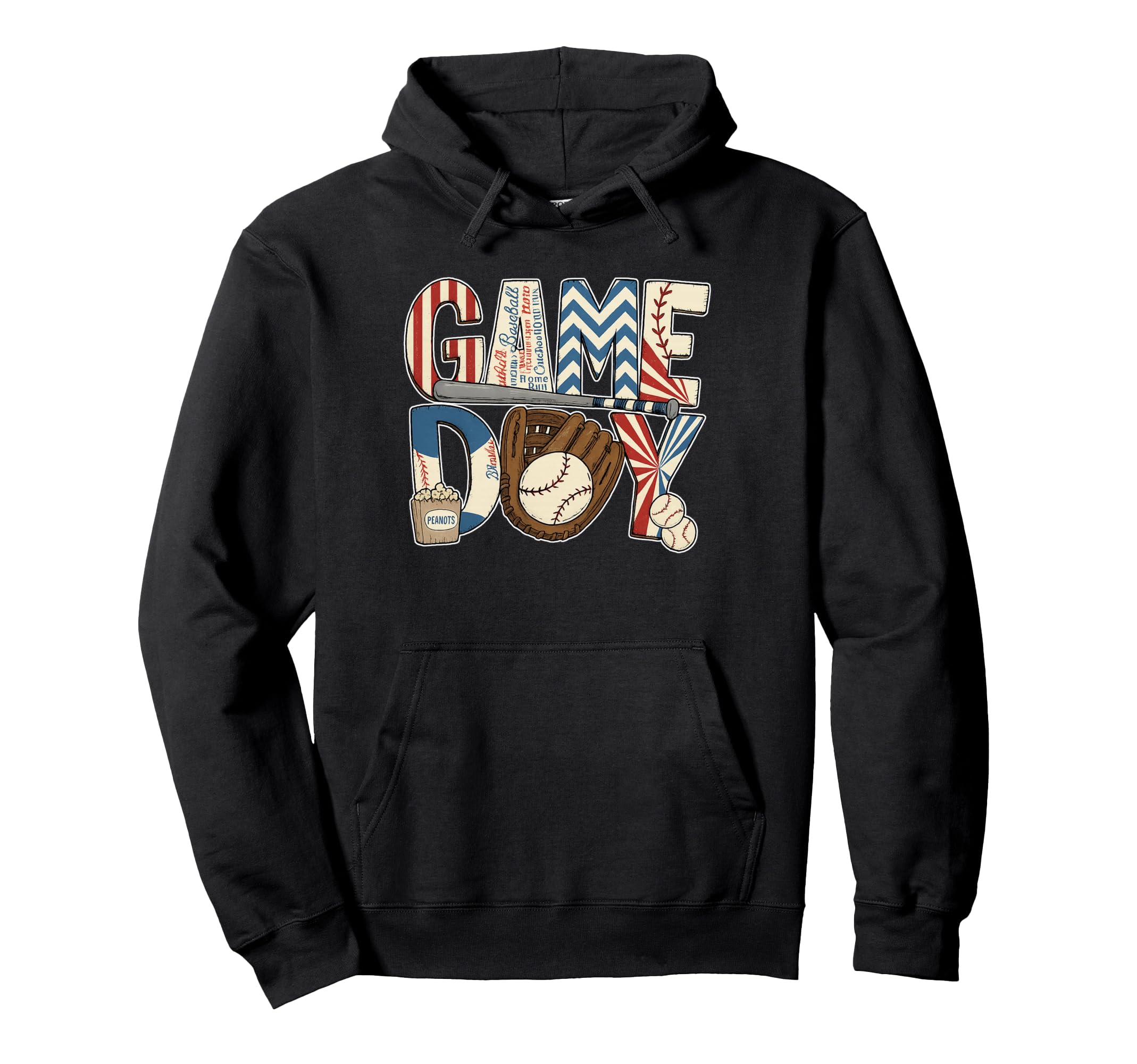 Baseball Game Day Baseball Life Hoodie - Trendy Graphic for Adults - T-Shirt, Sweatshirt, Hoodie