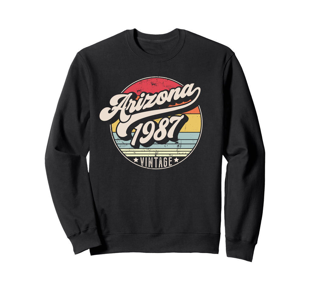 Arizona 1987 Birthday Sunset Sweatshirt - Trendy Graphic for Adults - T-Shirt, Sweatshirt, Hoodie