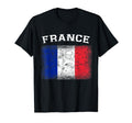 France Flag Distressed France T-Shirt - Casual Everyday Wear Unisex - T-Shirt, Sweatshirt, Hoodie
