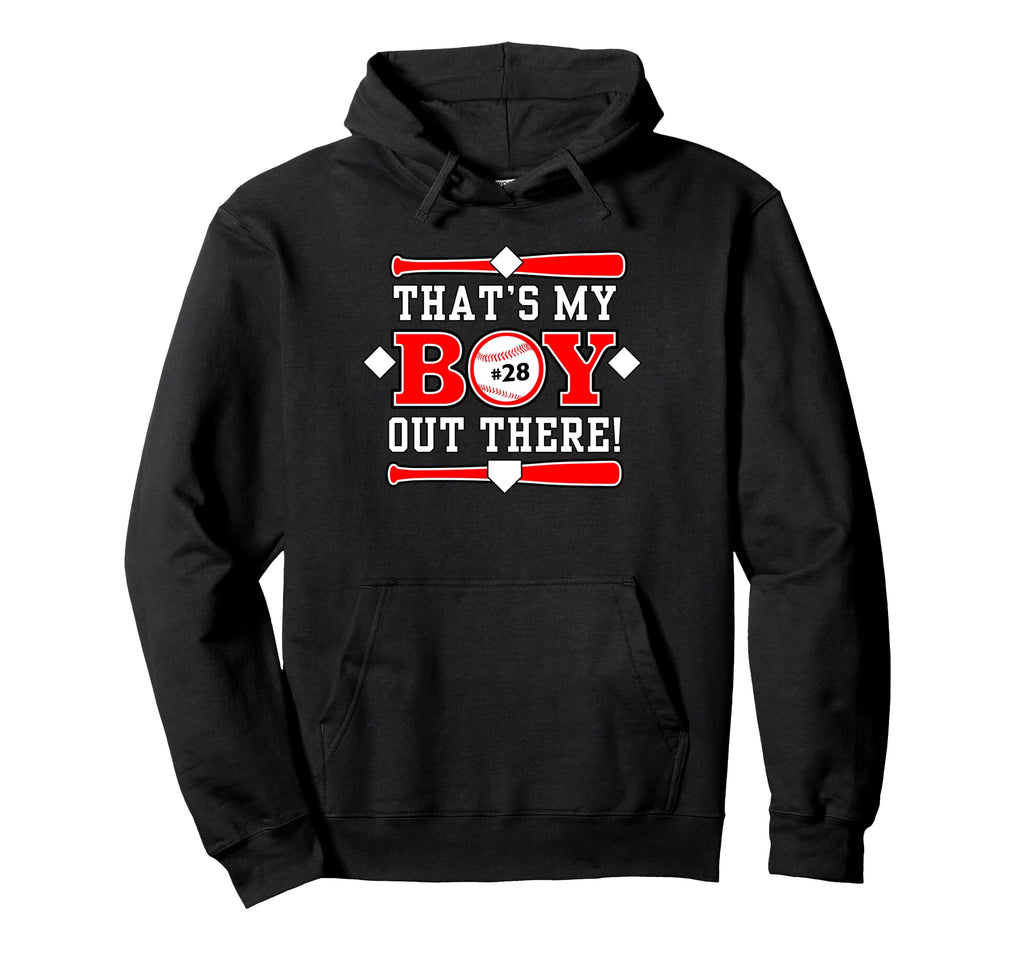 28 Thats My Out There Baseball Mom Hoodie - Fun Novelty Design for Adults - T-Shirt, Sweatshirt, Hoodie