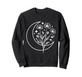Wildflower Crescent Moon Floral Sweatshirt - Unique Graphic for Adults - T-Shirt, Sweatshirt, Hoodie