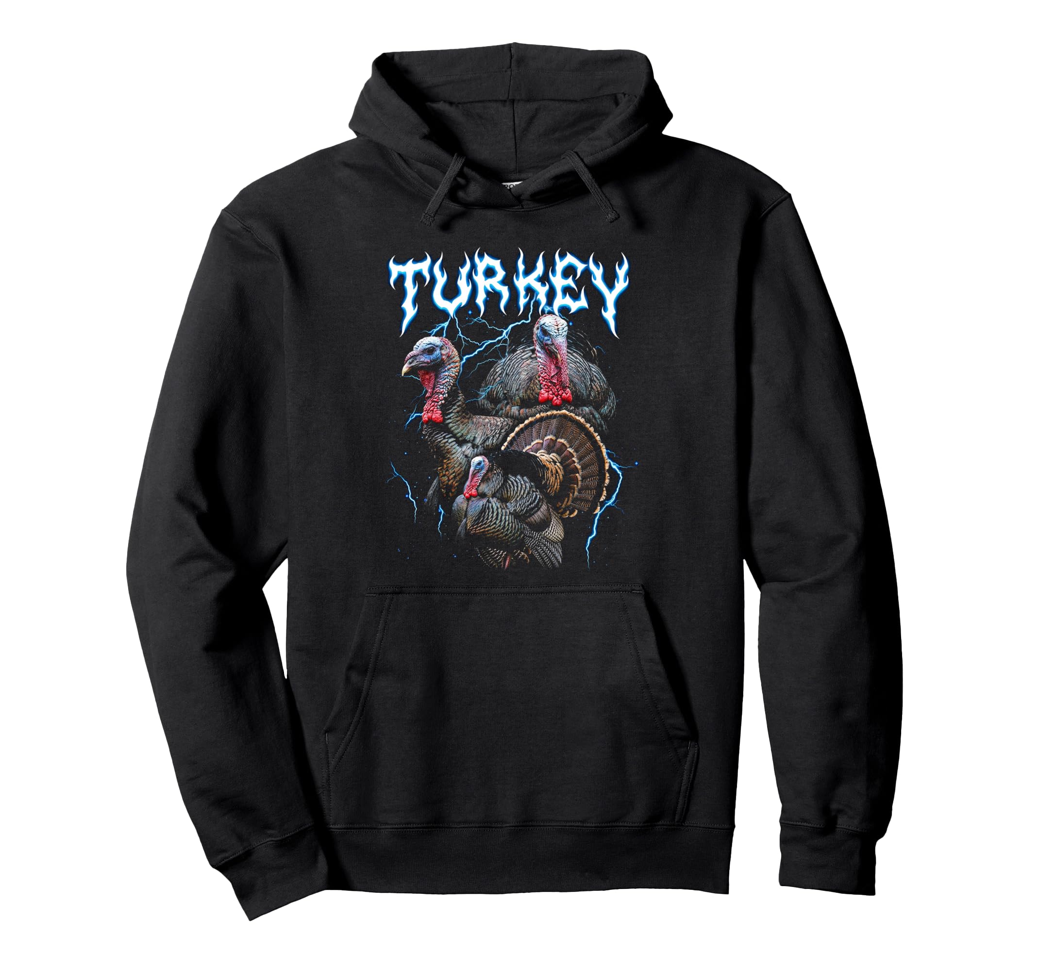 Turkey 90S Heavy Metal Turkey Farm Hoodie - Custom Art Print for Adults - T-Shirt, Sweatshirt, Hoodie