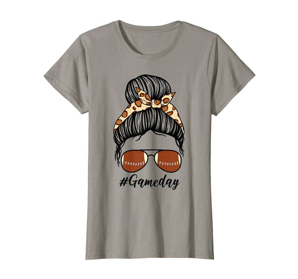 Womens Leopard Sunglasses Messy Bun T-Shirt - Novelty Apparel Men Women - T-Shirt, Sweatshirt, Hoodie
