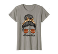 Womens Leopard Sunglasses Messy Bun T-Shirt - Novelty Apparel Men Women - T-Shirt, Sweatshirt, Hoodie