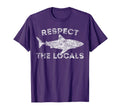 Funny Scuba Diving Respect Locals T-Shirt - Unique Graphic for Adults - T-Shirt, Sweatshirt, Hoodie