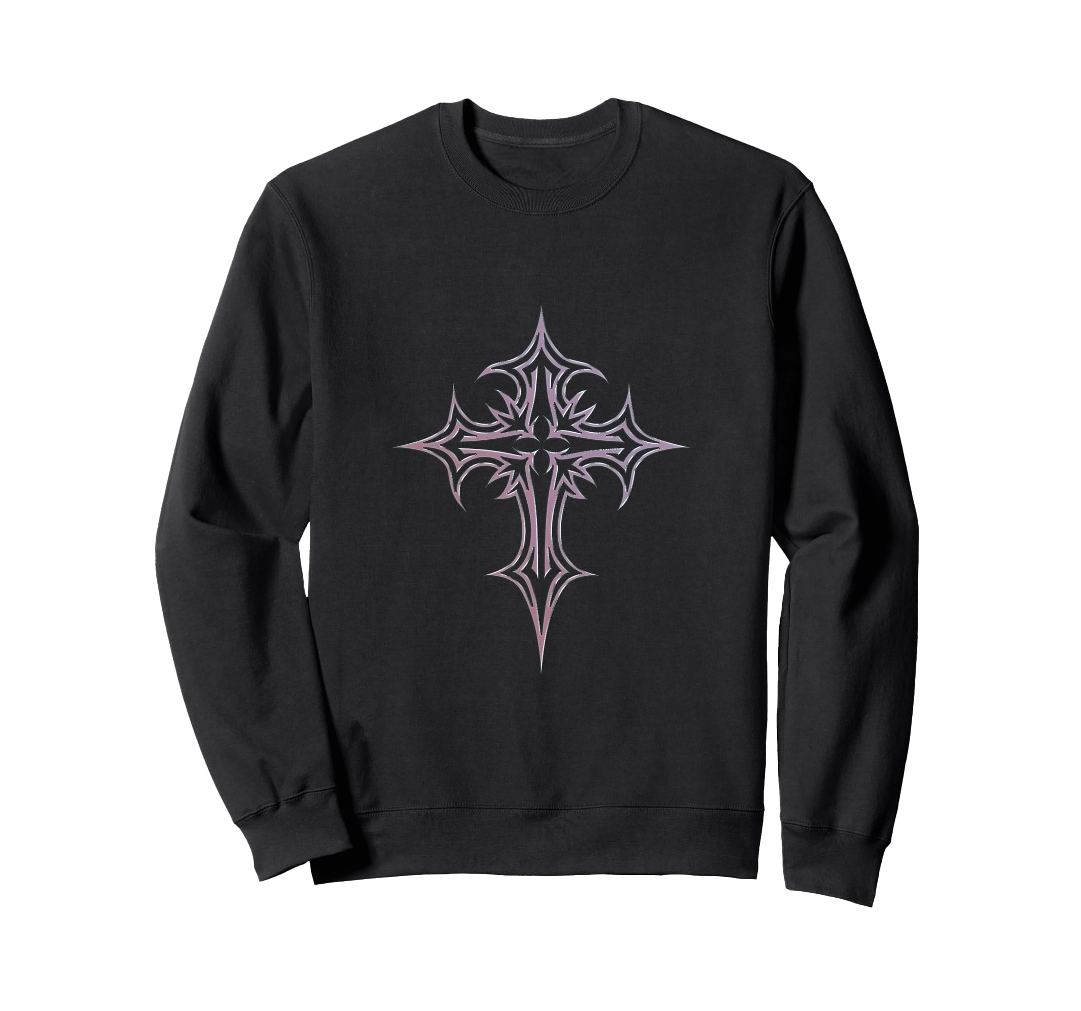 Gothic Cross Y2K Alt Aesthetic Emo Goth Sweatshirt - Graphic Print Unisex - T-Shirt, Sweatshirt, Hoodie
