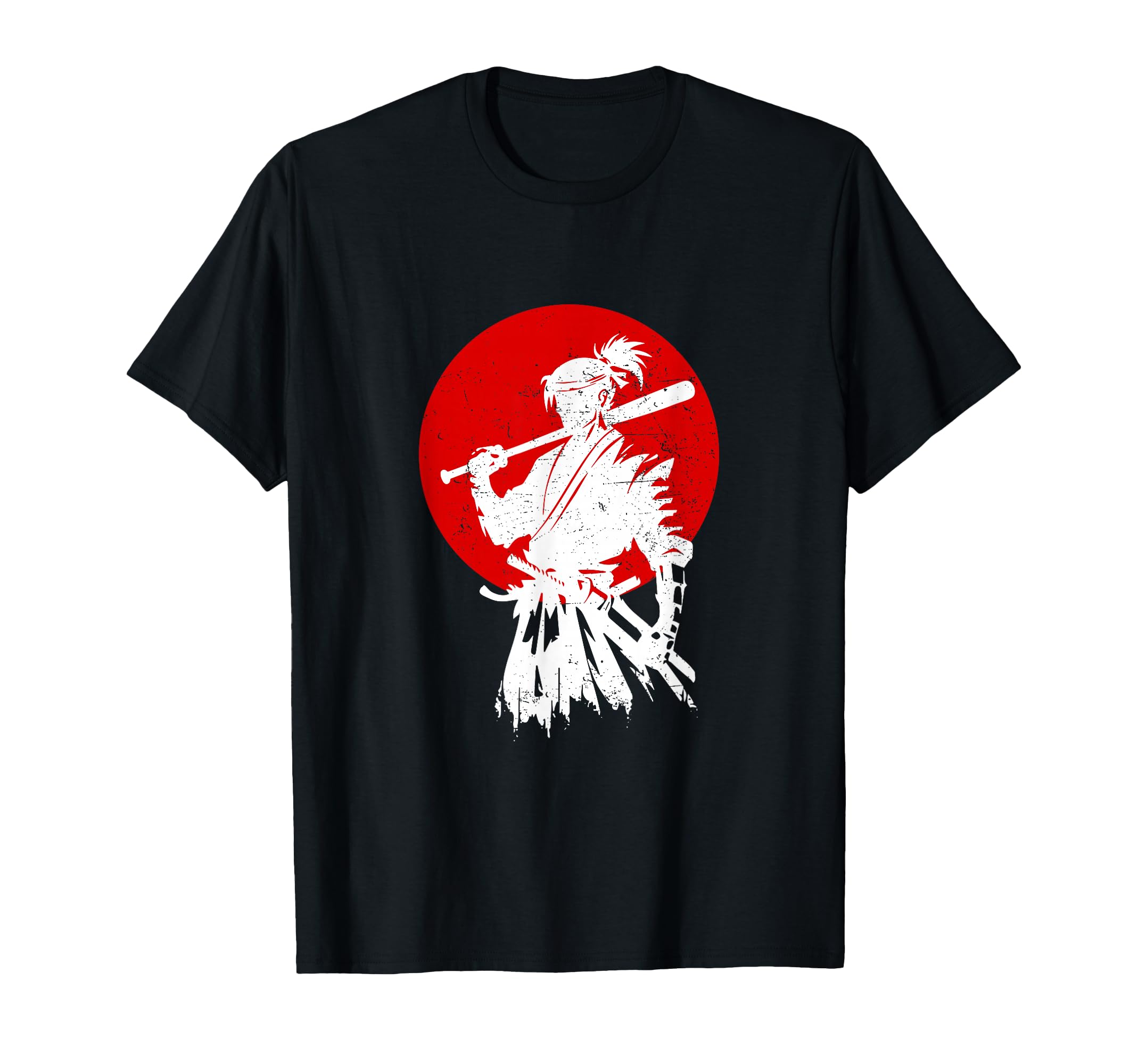 Samurai Baseball Bat Japan T-Shirt - Casual Everyday Wear for Adults - T-Shirt, Sweatshirt, Hoodie