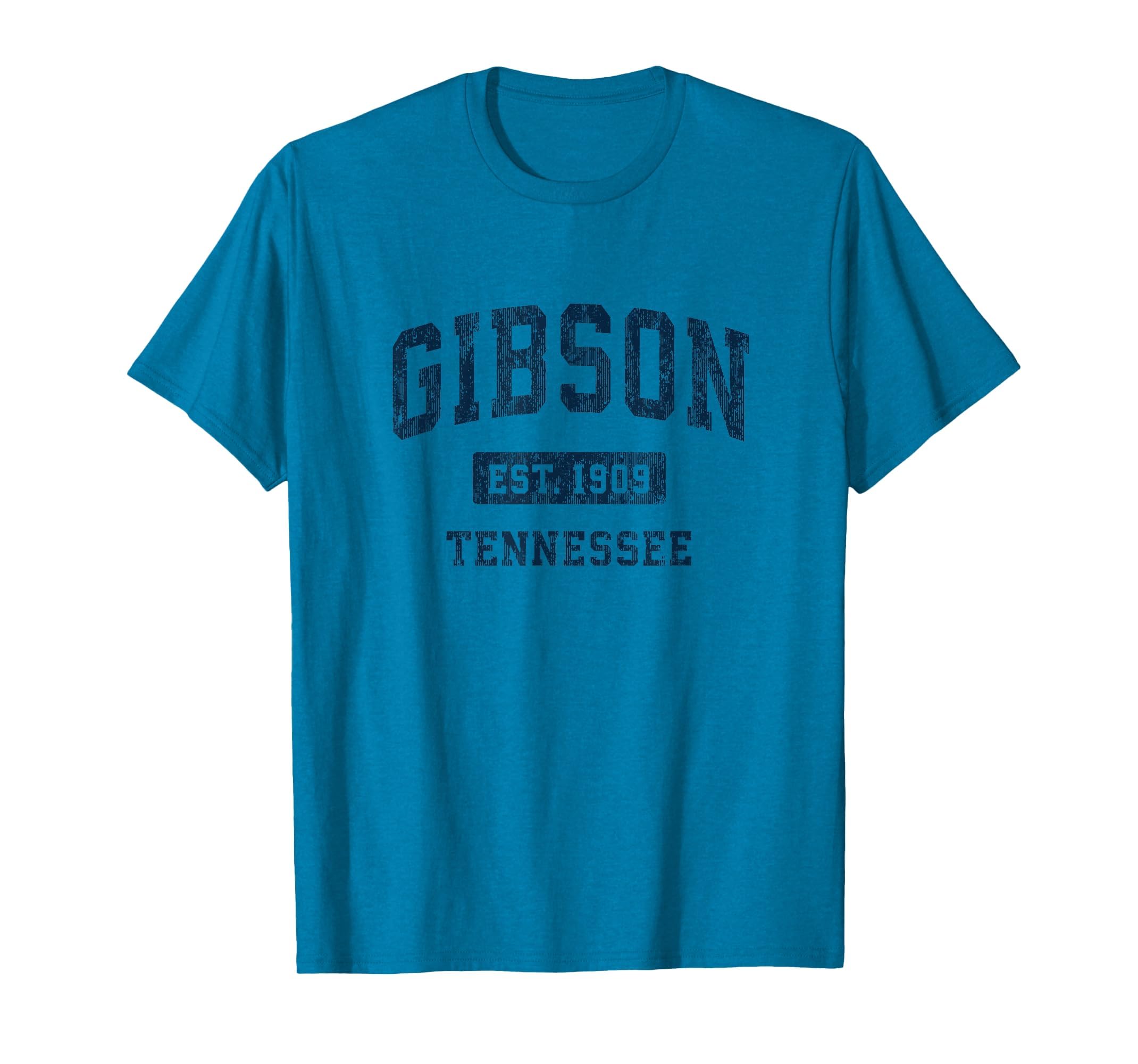 Gibson Tennessee Tn Athletic Sports T-Shirt - Minimalist Print for Adults - T-Shirt, Sweatshirt, Hoodie