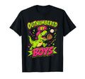 Outnumbered Baseball Mom T Rex Dinosaur T-Shirt - Graphic Print Unisex - T-Shirt, Sweatshirt, Hoodie