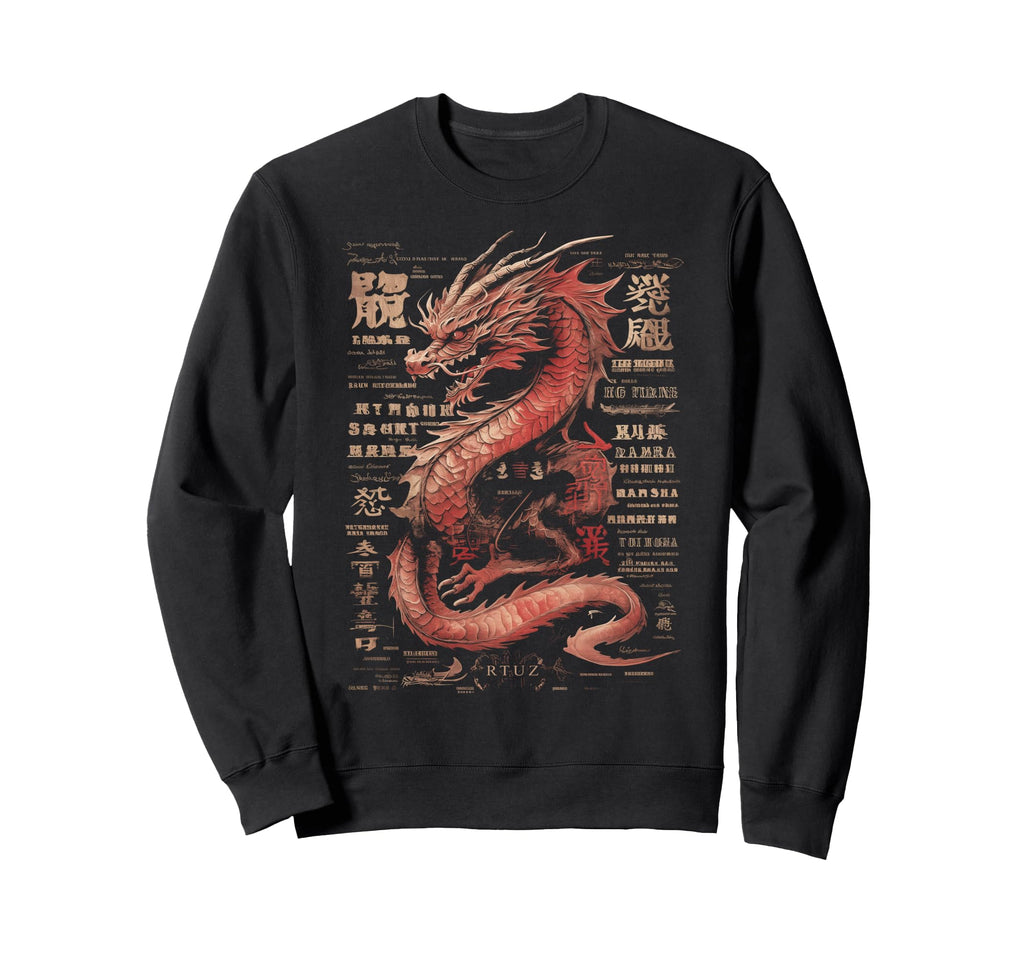 Aesthetic Dragon Streetwear Sweatshirt - Casual Everyday Wear Men Women - T-Shirt, Sweatshirt, Hoodie